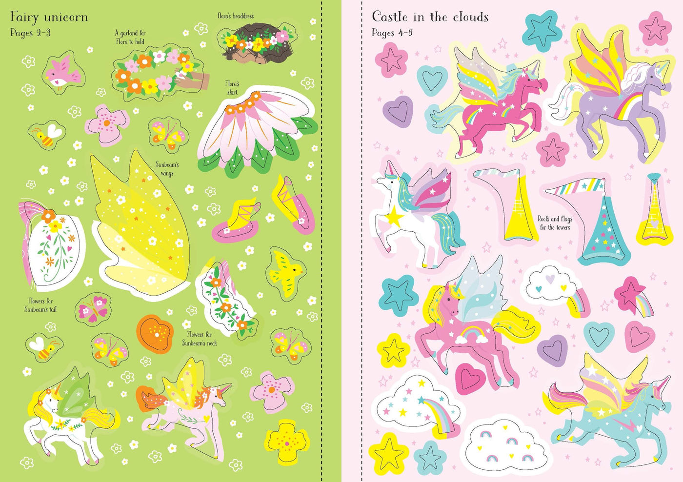 Usborne Little Sticker Dolly Dressing Unicorns