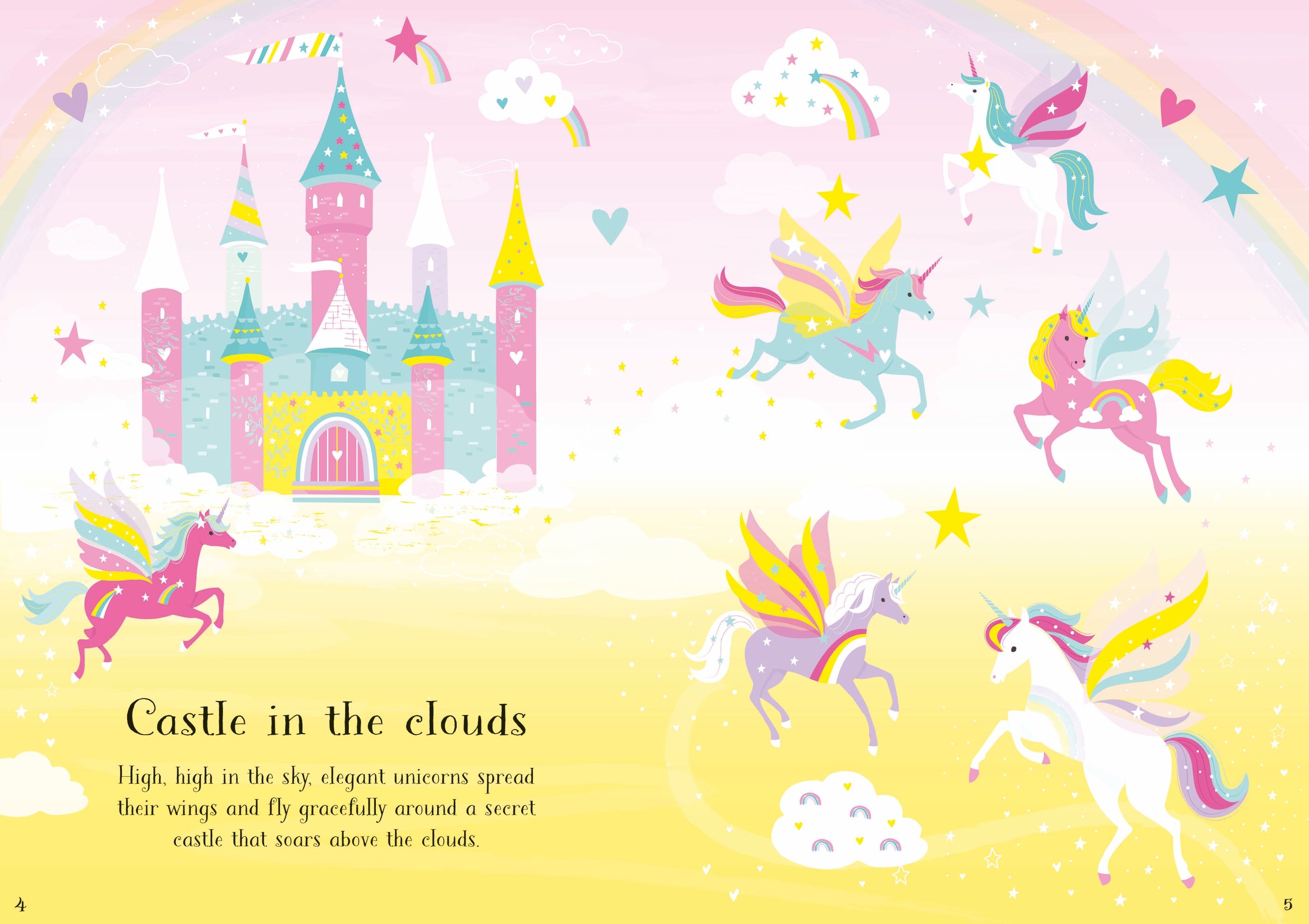 Usborne Little Sticker Dolly Dressing Unicorns
