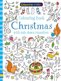 Usborne Christmas Colouring Book with Rub Down Transfers