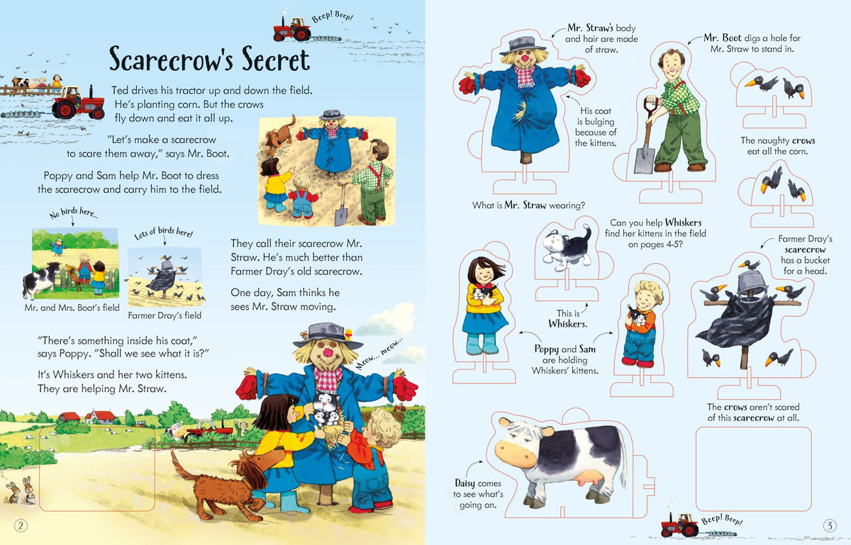 Usborne Poppy and Sam's Wind-Up Tractor Book