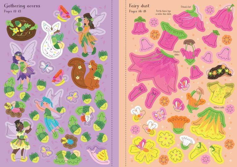 Usborne Little Sticker Dolly Dressing: Woodland Fairy