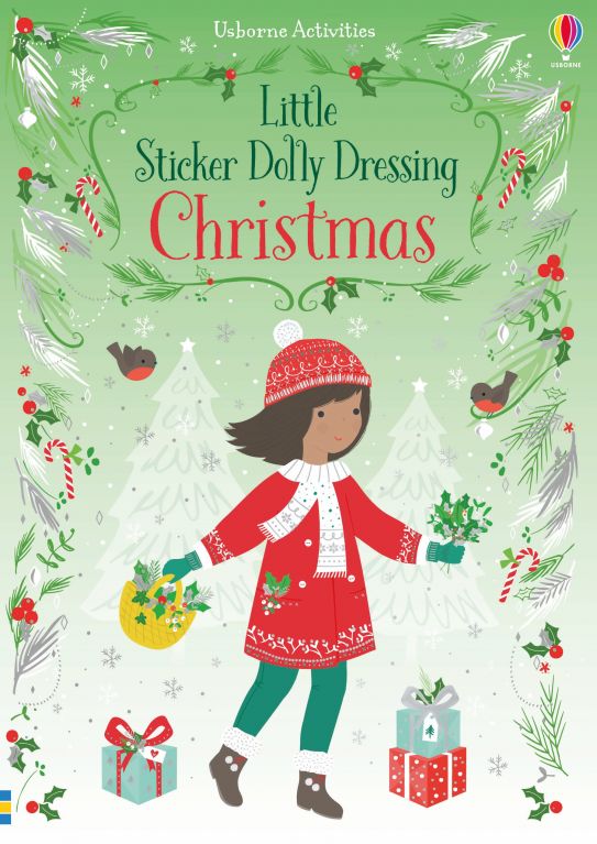 Usborne Little Sticker Dolly Dressing Christmas