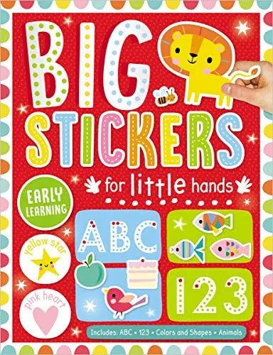 Make Believe Ideas Big Stickers For Little Hands - Red