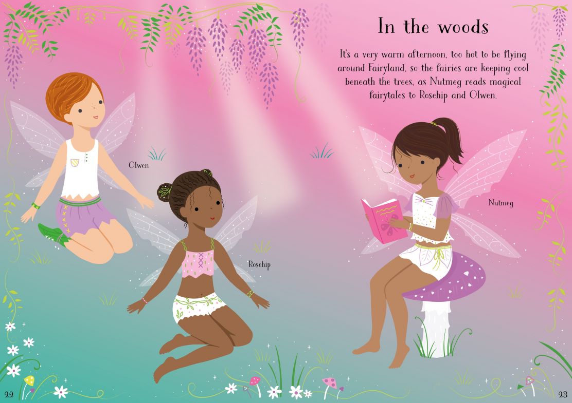 Usborne Summertime Fairy Little Sticker Dolly Dressing