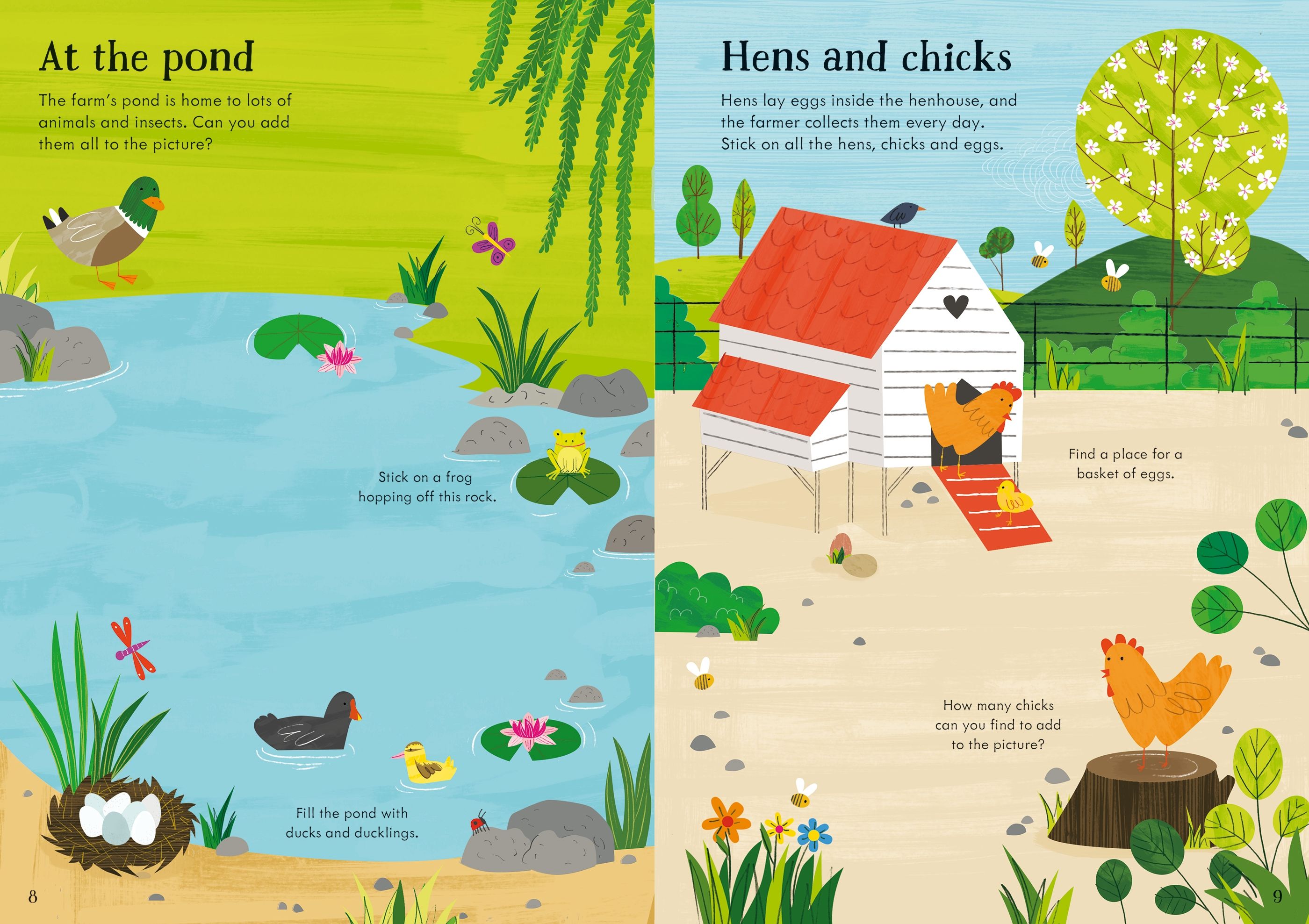 Usborne Little First Stickers Farm