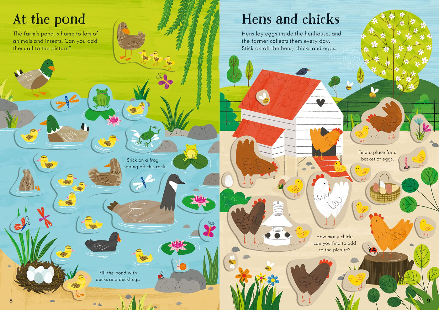 Usborne Little First Stickers Farm
