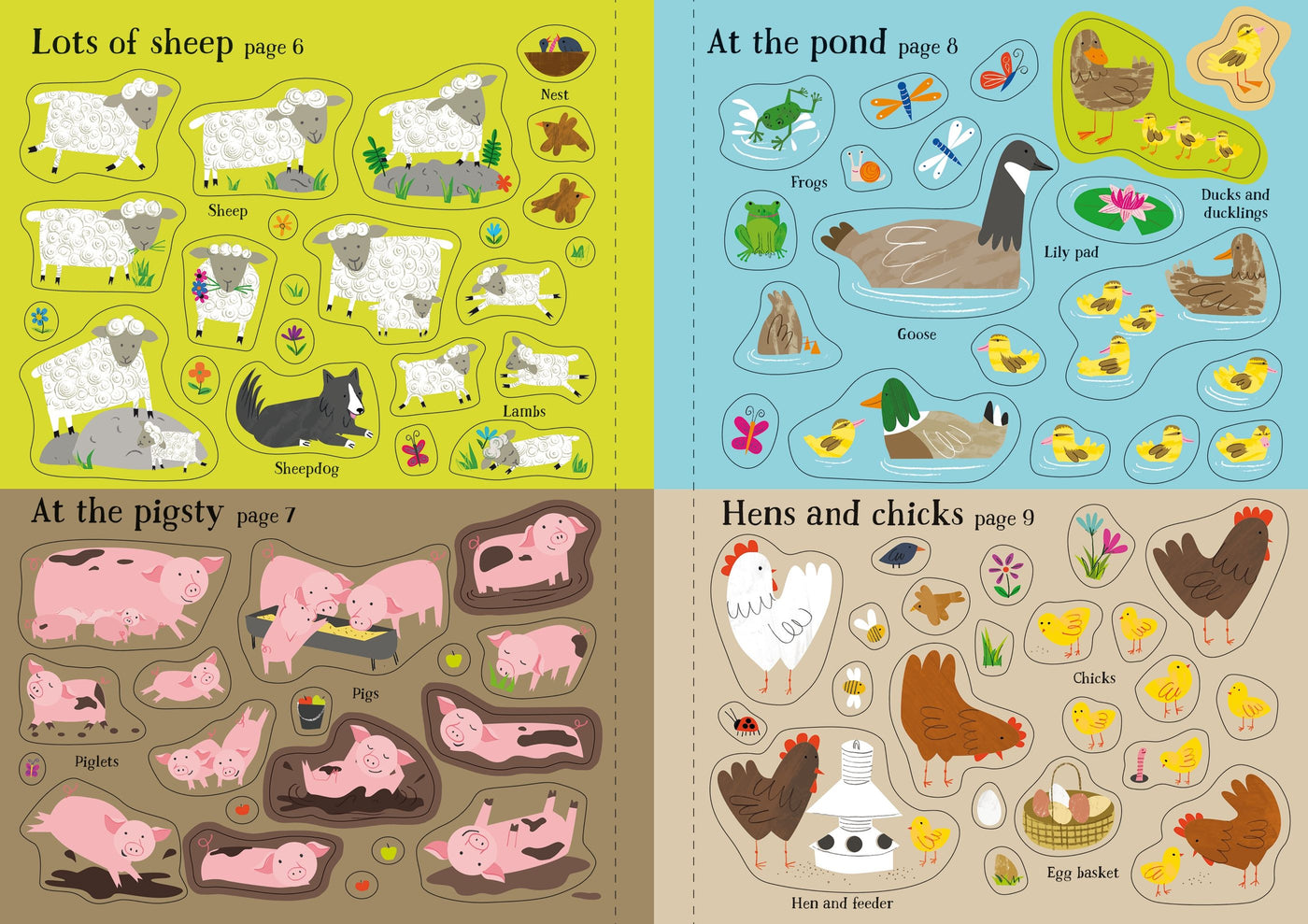 Usborne Little First Stickers Farm