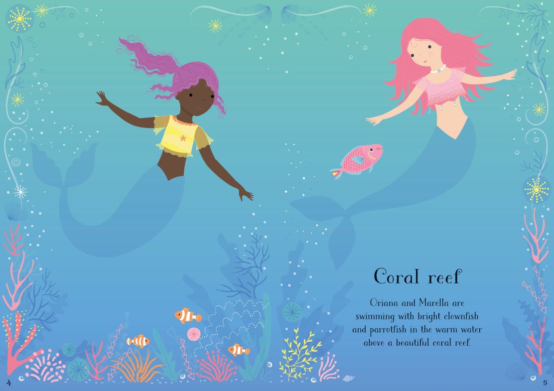 Usborne Little Sticker Dolly Dressing Mermaids