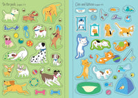 Usborne Little First Stickers Pets