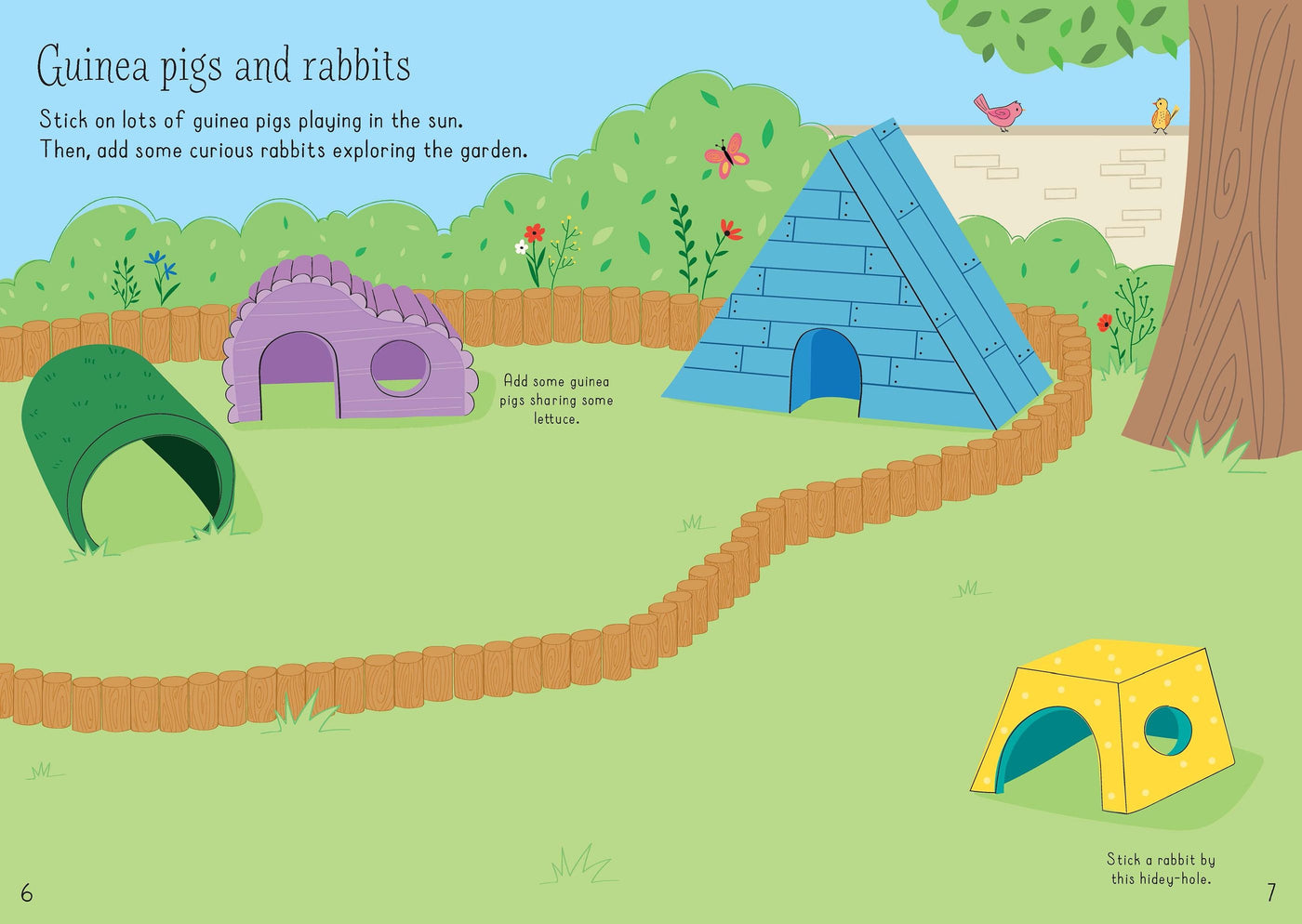 Usborne Little First Stickers Pets