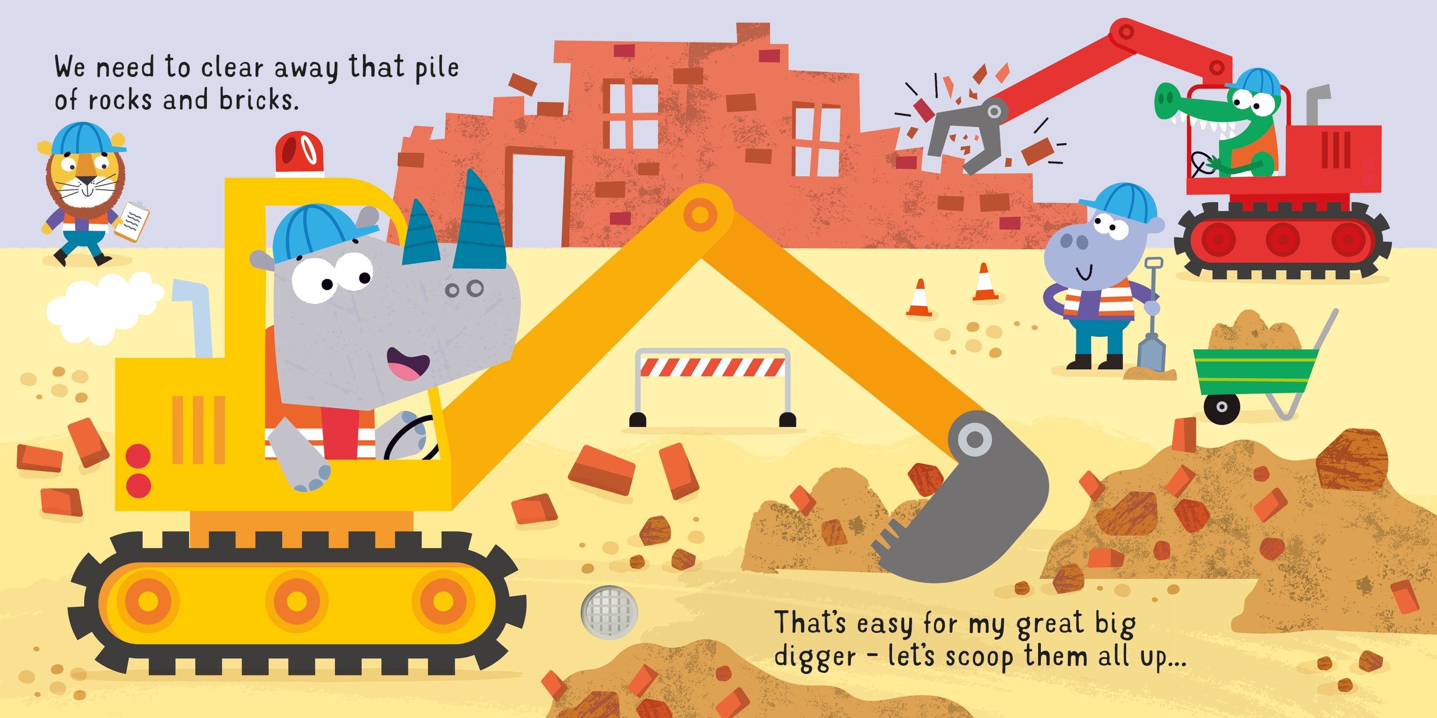 Usborne Sound Books Let's Go On A Digger!