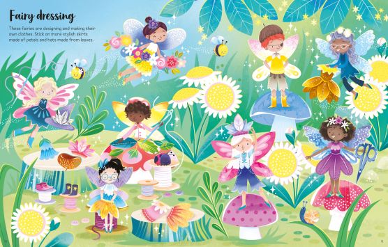Usborne First Sticker Book Sparkly Fairies