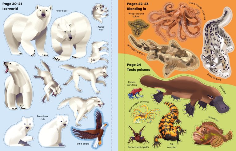 Usborne Big Sticker Book Deadly Animals
