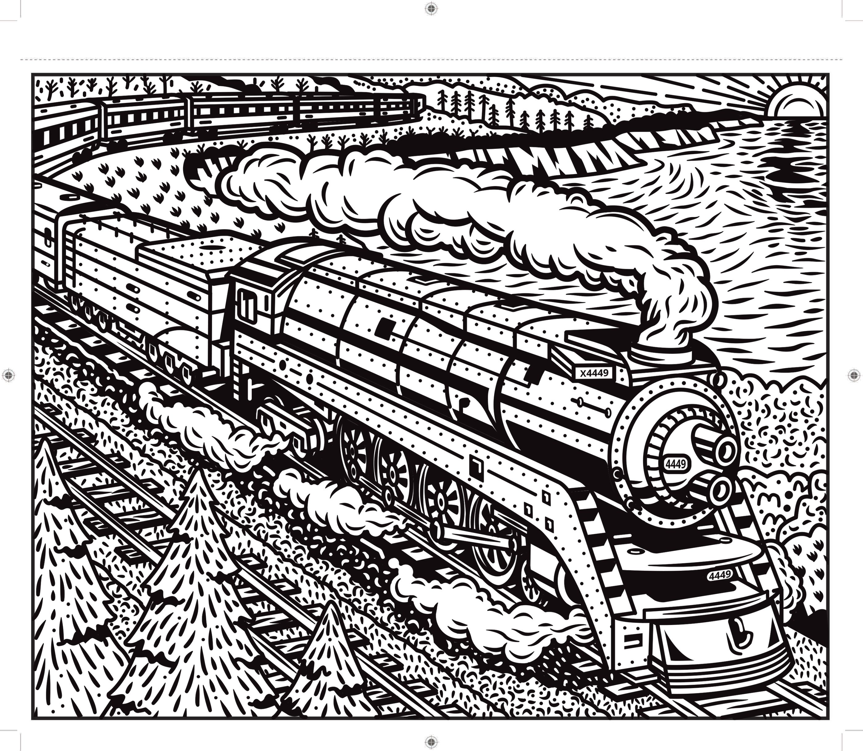 Usborne Magic Painting Trains