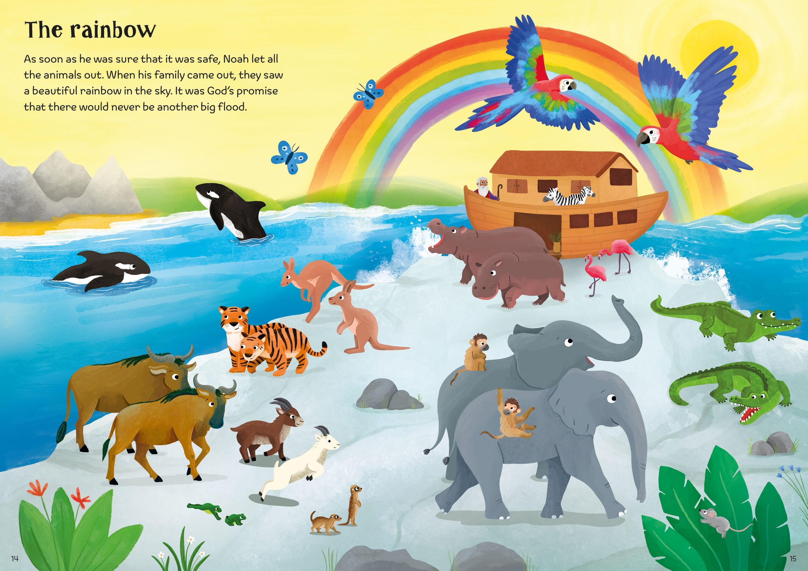 Usborne Little First Stickers Noah's Ark