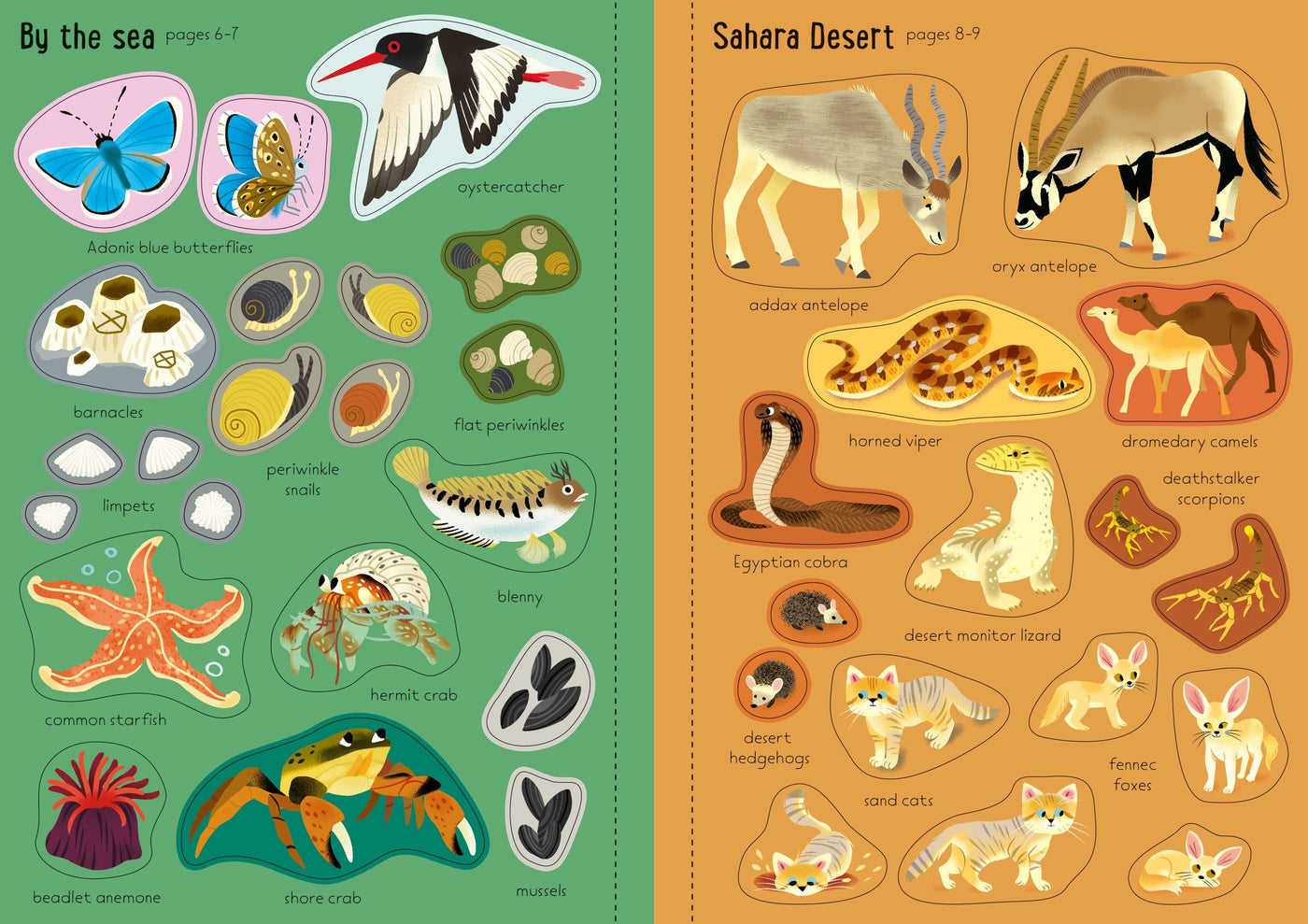 Usborne Little First Stickers Nature