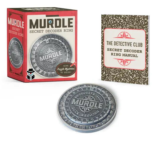 Murdle Secret Decoder Ring With Puzzle Mysteries to Solve!