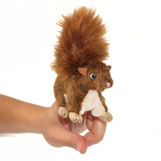 Folkmanis Mini Red Squirrl Finger Puppet