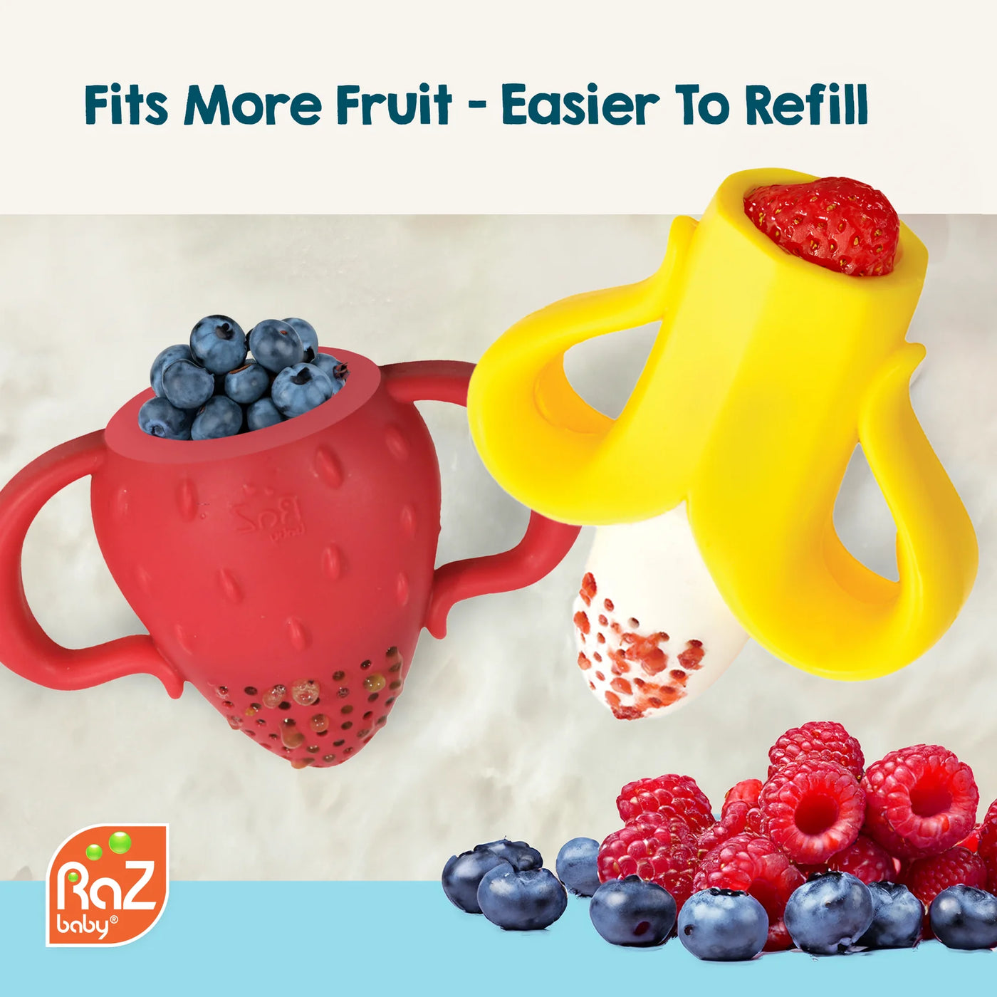 RaZbaby Fruitique Banana Baby Feeder 6mths+