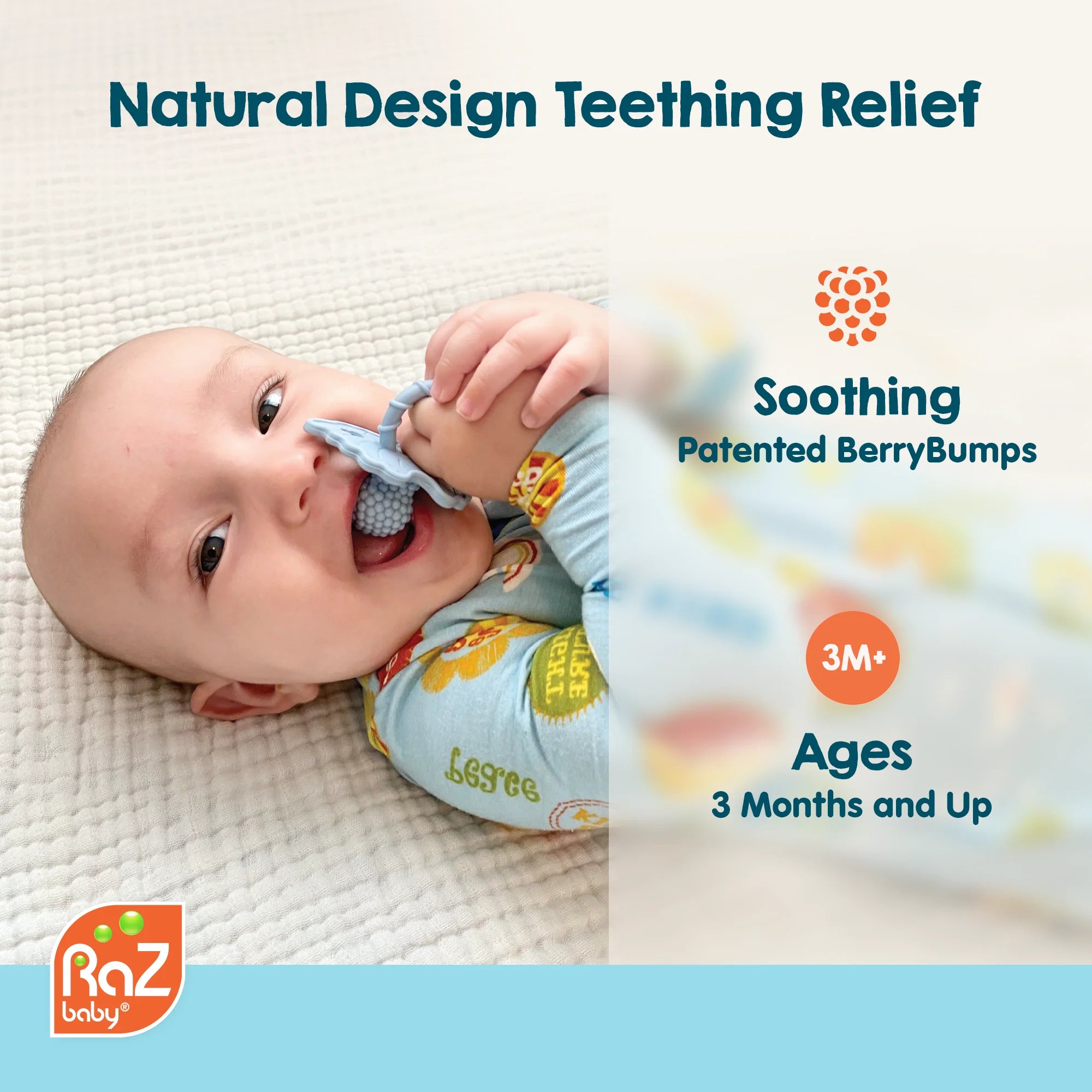 Razbaby Mint Sage  RaZ-Berry Teether