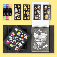 Tiger Tribe Glow Friends Neon Colouring Set