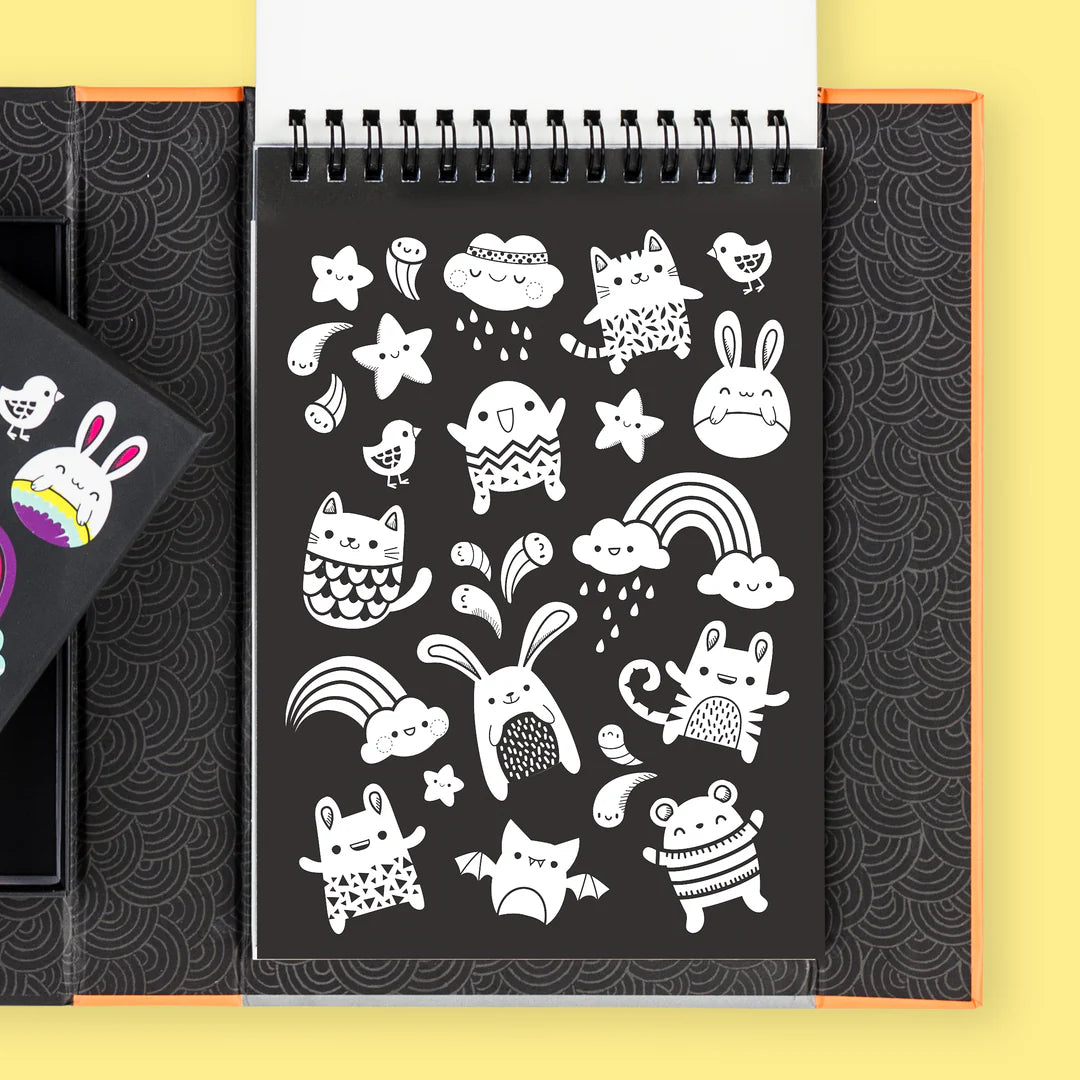 Tiger Tribe Glow Friends Neon Colouring Set