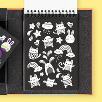 Tiger Tribe Glow Friends Neon Colouring Set