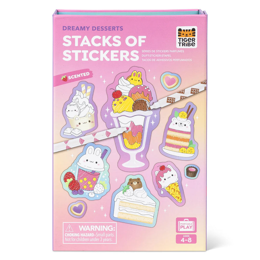 Tiger Tribe Scented Stacks Of Stickers - Dreamy Desserts