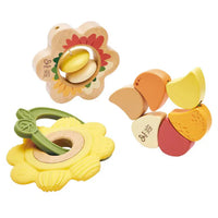 Hape Baby Met Collection Artful Flowers Rattle Trio
