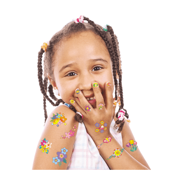 Avenir Flowers Nail Stickers & Tattoo