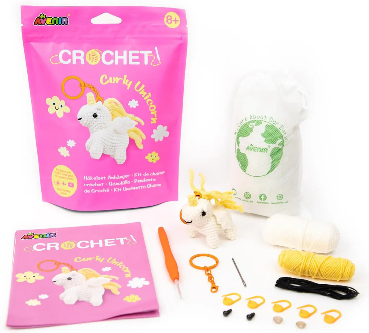 Avenir Crochet Curly Unicorn
