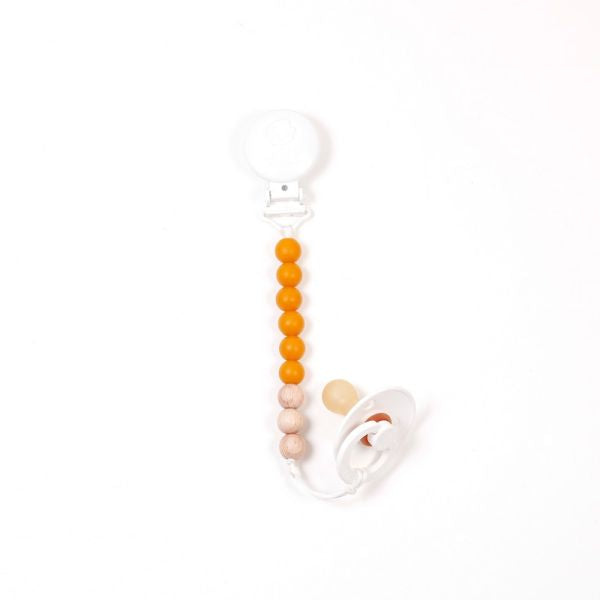 Bulle Dijon Yellow Pacifier Clip