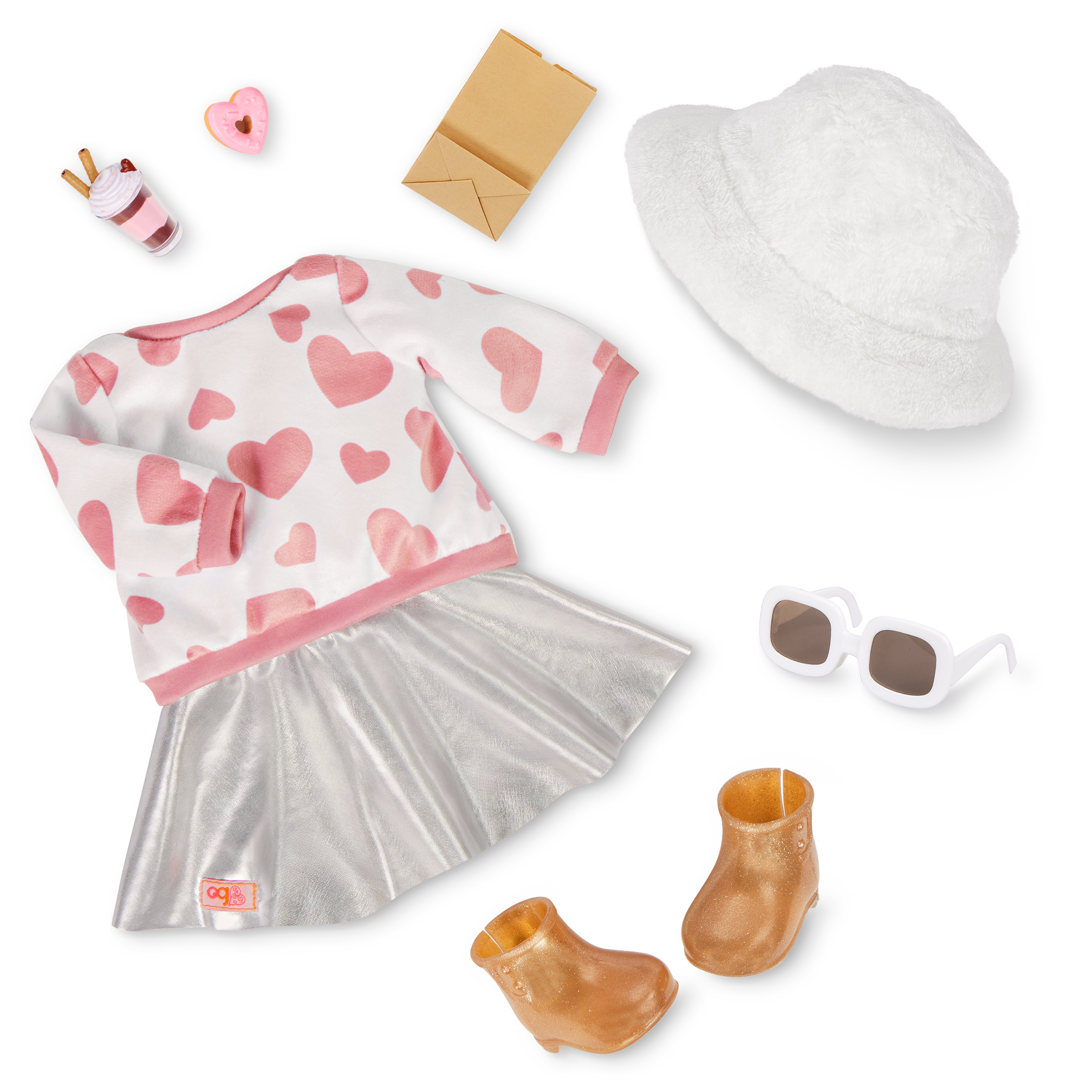 Our Generation Furry Fun Sweater & Skirt