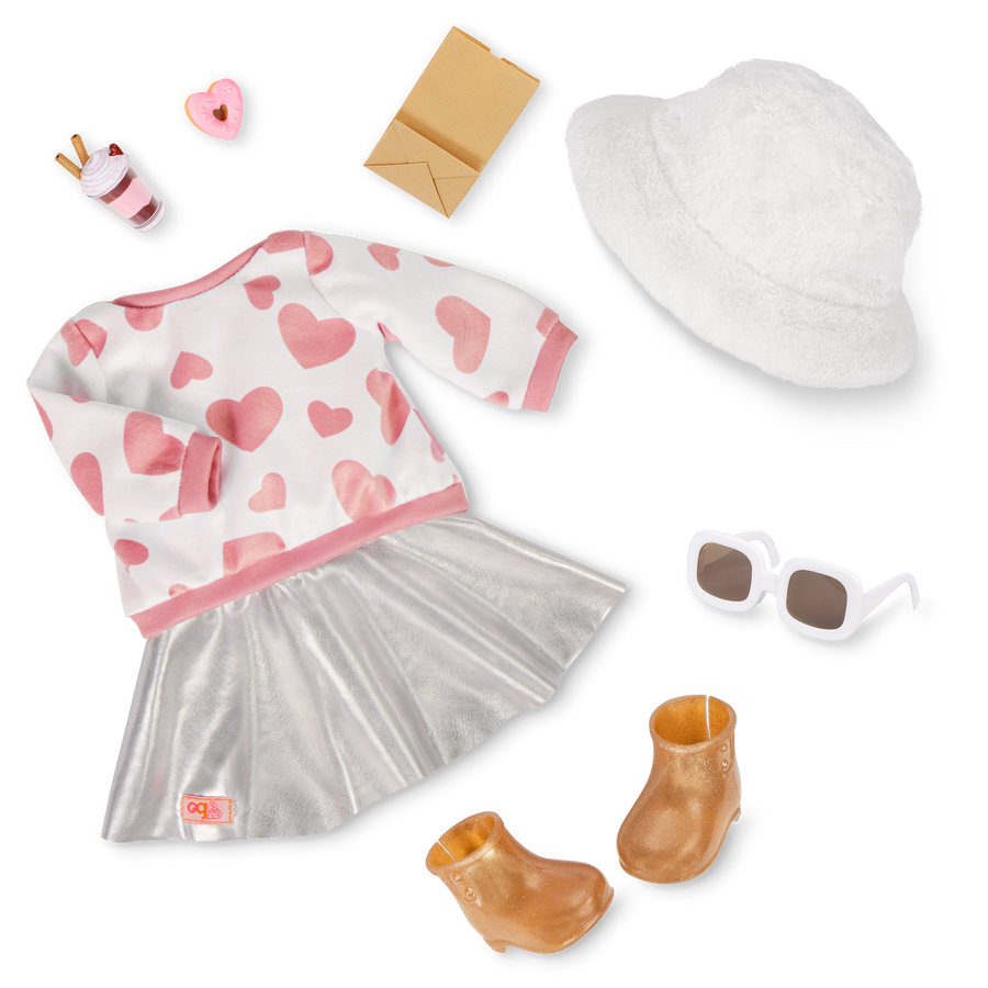 Our Generation Furry Fun Sweater & Skirt