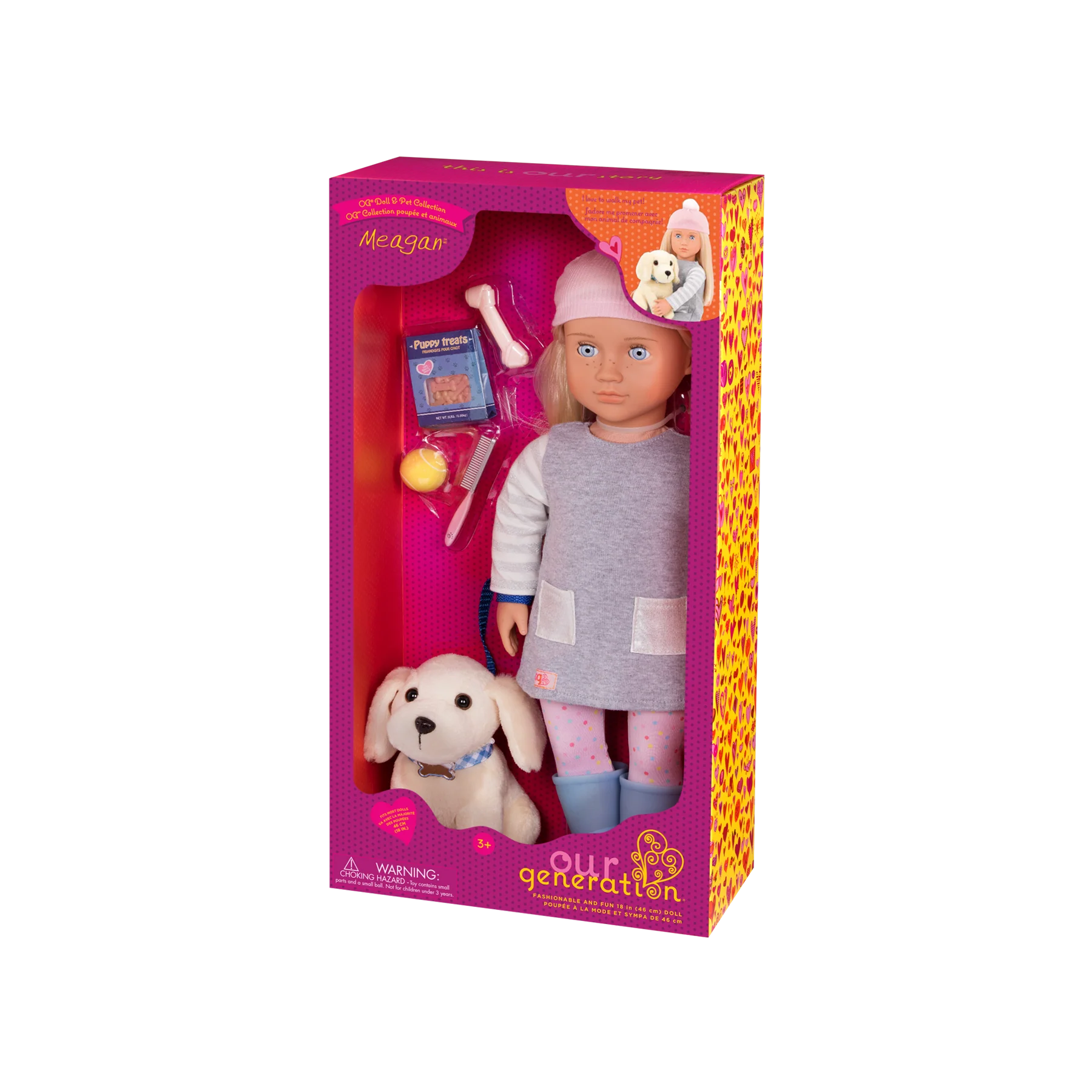 Our Generation Meagan With Golden Retriever