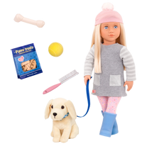 Our Generation Meagan With Golden Retriever