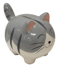 Big Grey Cat Money Bank