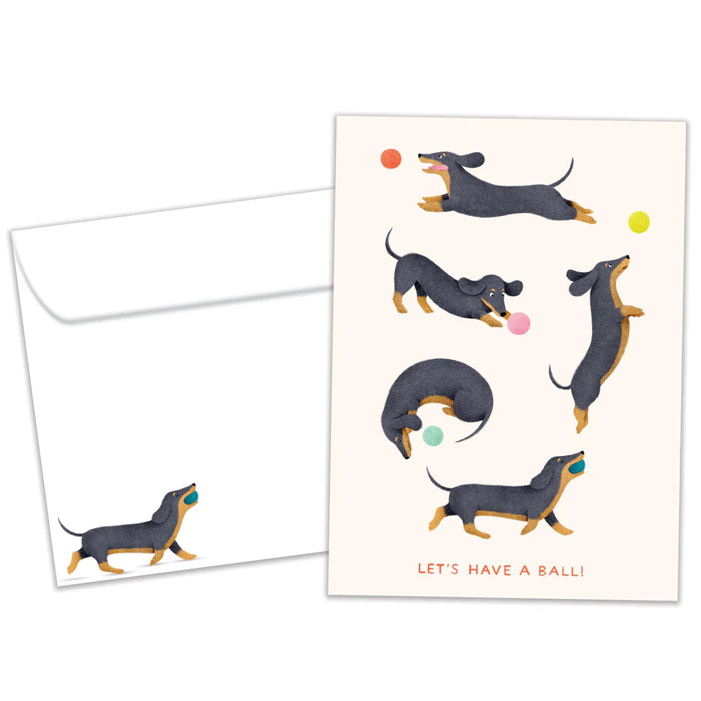 Tree Free Greetings Playful Dachshunds Birthday Card