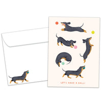 Tree Free Greetings Playful Dachshunds Birthday Card