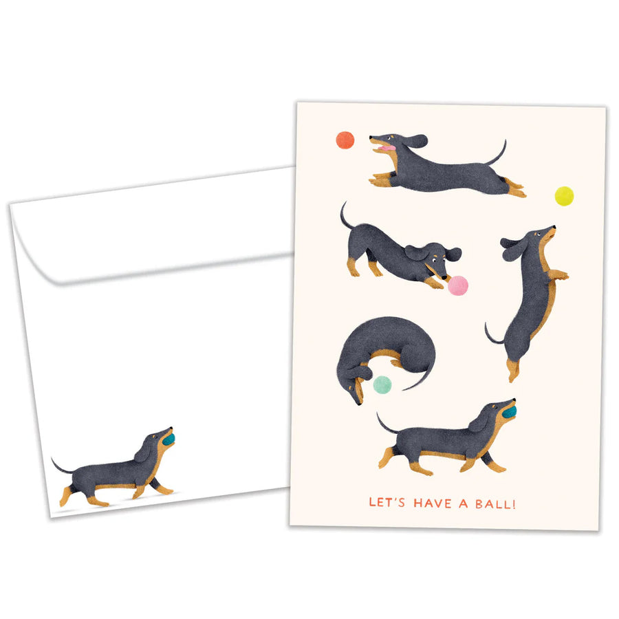 Tree Free Greetings Playful Dachshunds Birthday Card