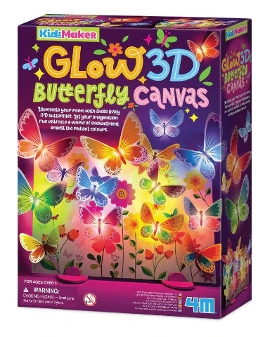 4M Glow 3D Butterfly Canvas