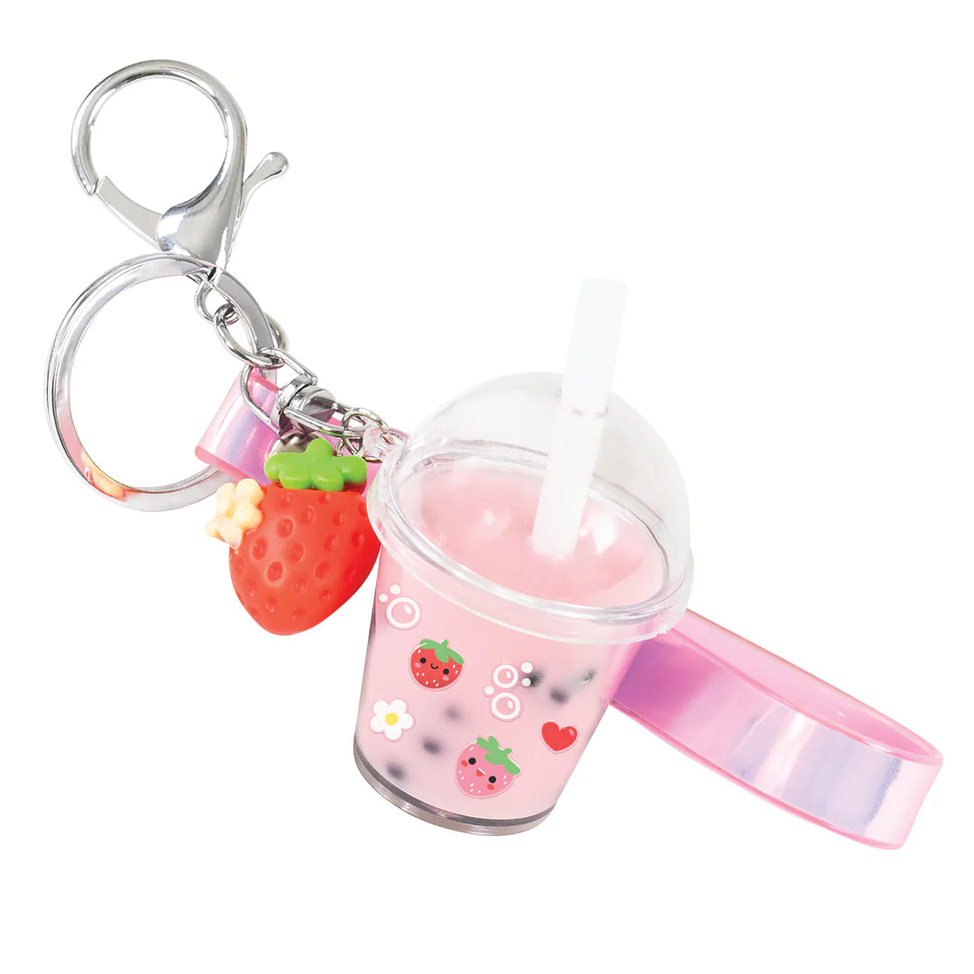 Tiger Tribe Strawberry Bubble Tea Bag Charm Kit