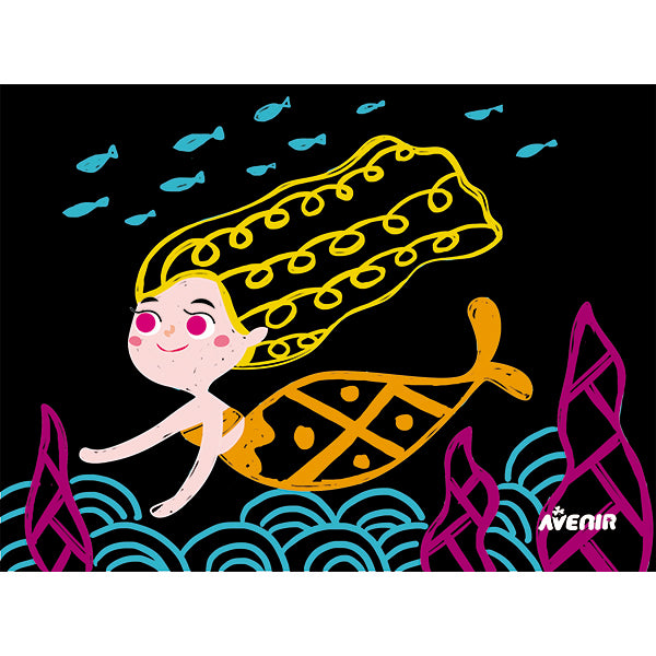Avenir Mermaid Scratch Art