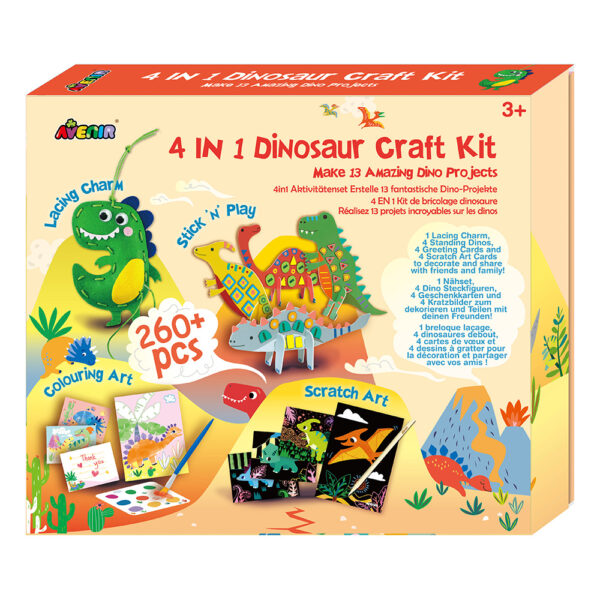 Avenir 4 -IN-1 Dinosasur Craft Kit
