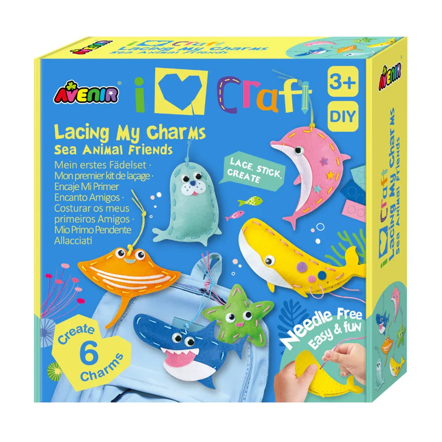 Avenir I Love Crafts - Lacing My Charms Sea Animal Friends