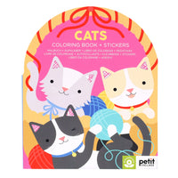 Petit Collage Cats Colouring Book & Stickers