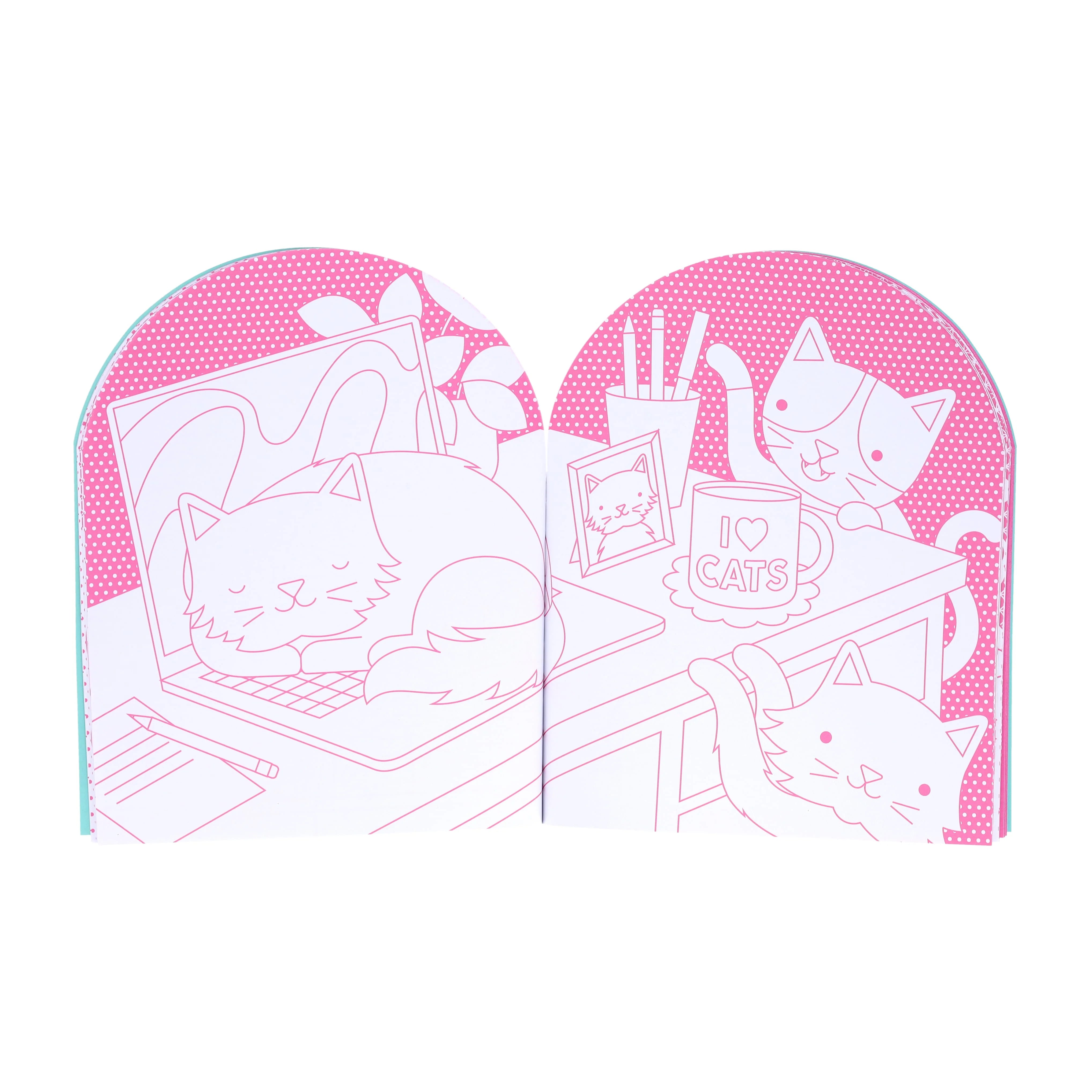 Petit Collage Cats Colouring Book & Stickers