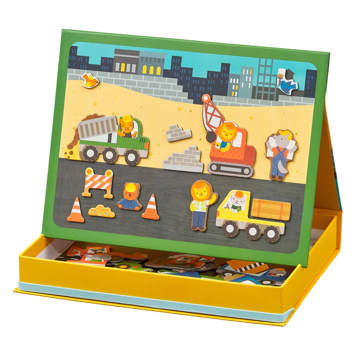 Petit Collage Construction Site Magnetic Play Scene