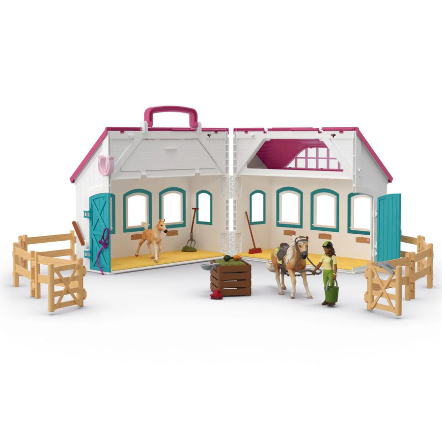 Open Stable Little Horseshoe Carry Along - Schleich Horse Club 42703