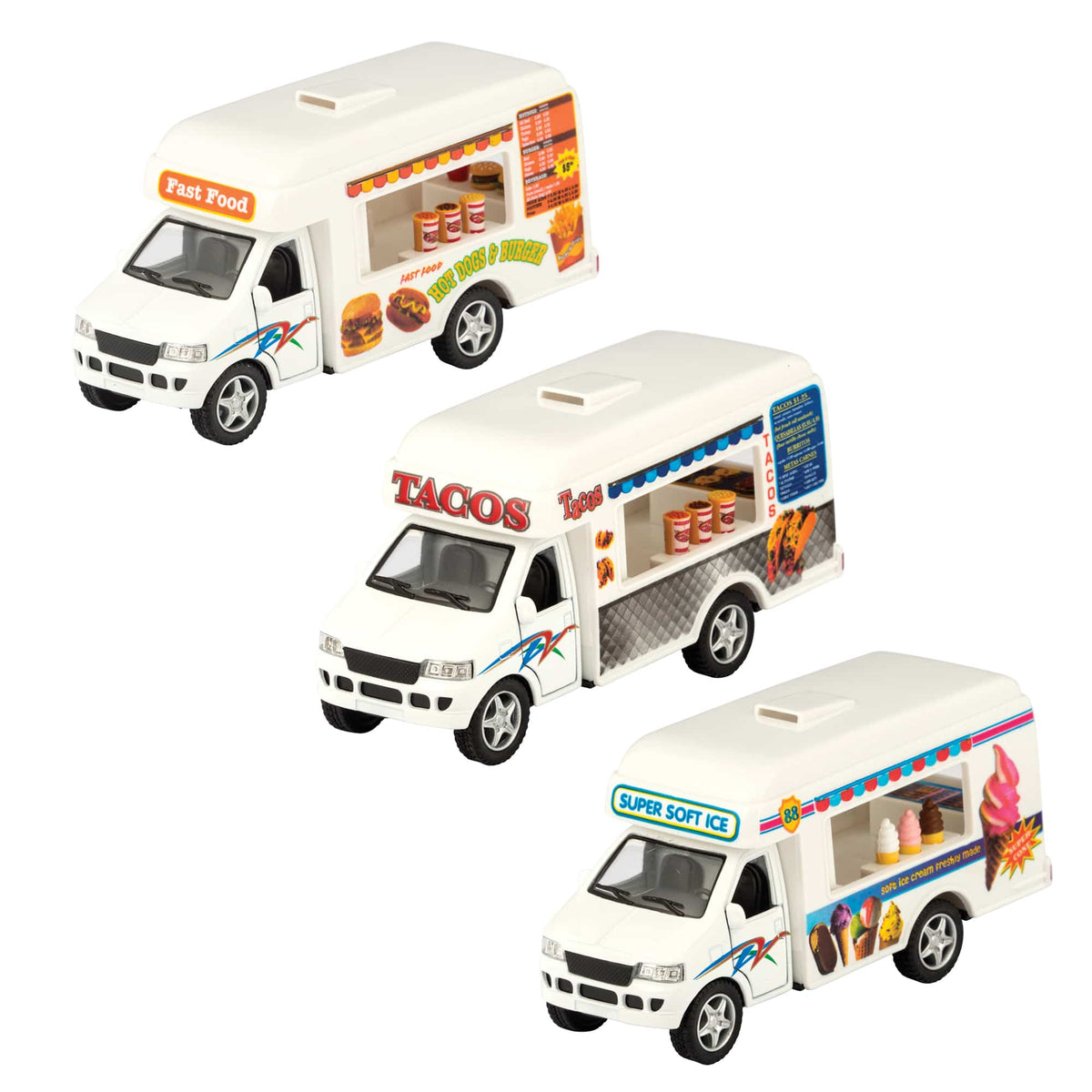 Schylling Die Cast Food Trucks Assorted